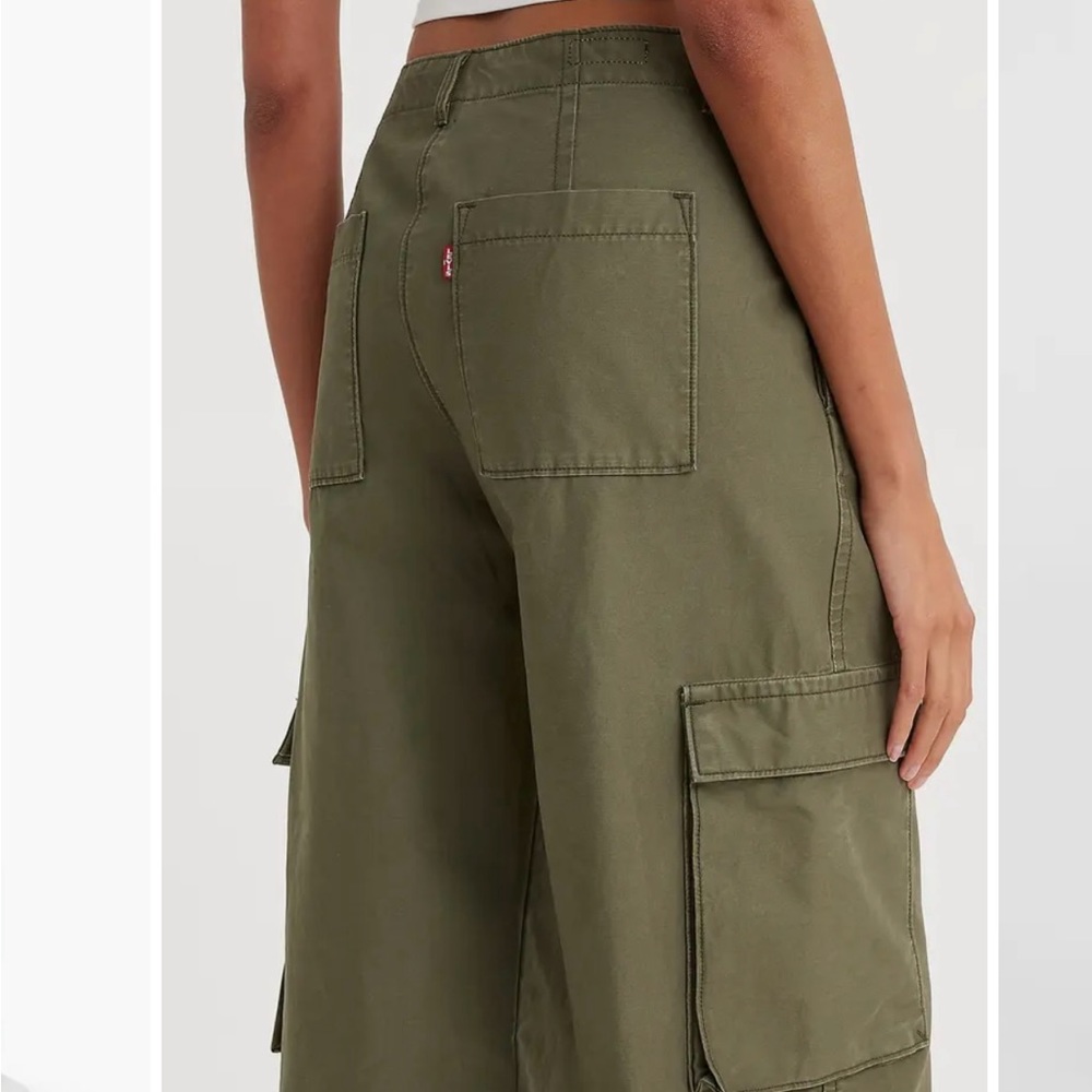 Levi’s Baggy Cargo Pants size 27 in olive green - Picture 5 of 9